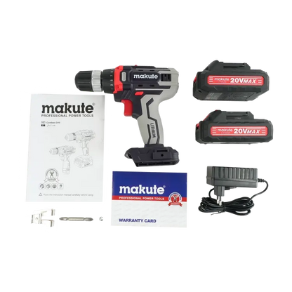 Visseuse perceuse sans fil 20V 2 batteries Makute