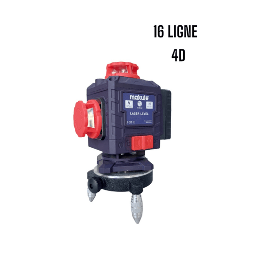 Niveau laser 4D 16 lignes 2 batteries Makute