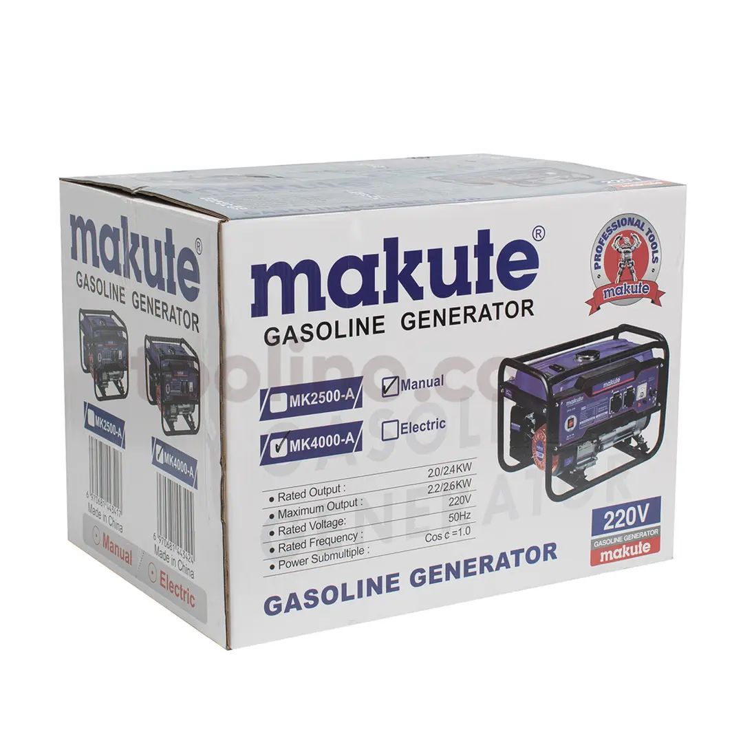 Groupe électrogène essence 2.0-2.2kW Makute