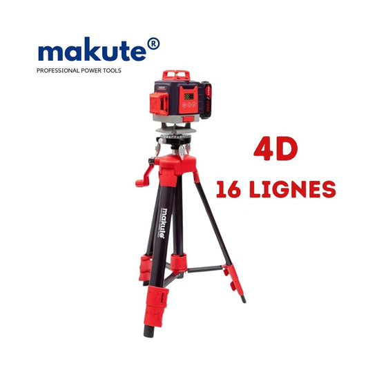 Niveau laser 4D 16 lignes avec trépied Makute